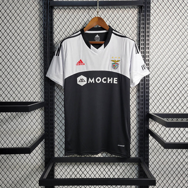 CAMISA RETRÔ DO BENFICA 13/14 BRANCO E PRETO