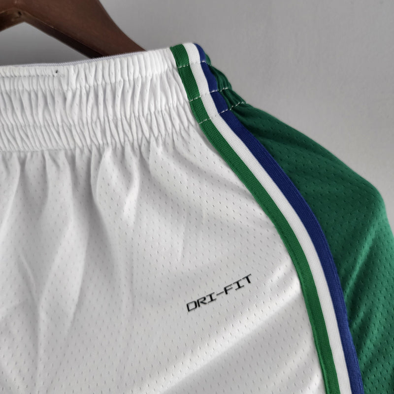 Shorts Dallas Mavericks Urban Edition White Green NBA