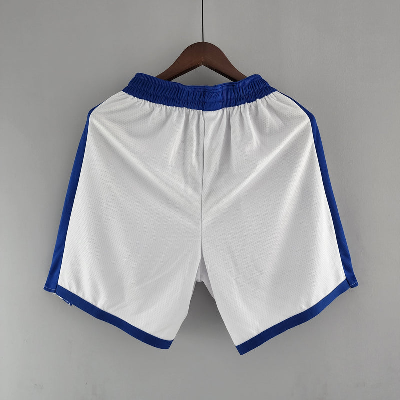 Shorts Golden State Warriors White Blue NBA