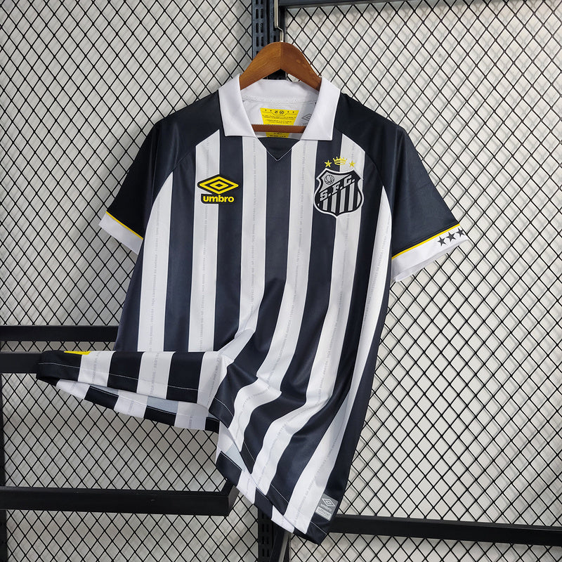 CAMISOLA DO SANTOS 23/24 BRANCO E PRETO