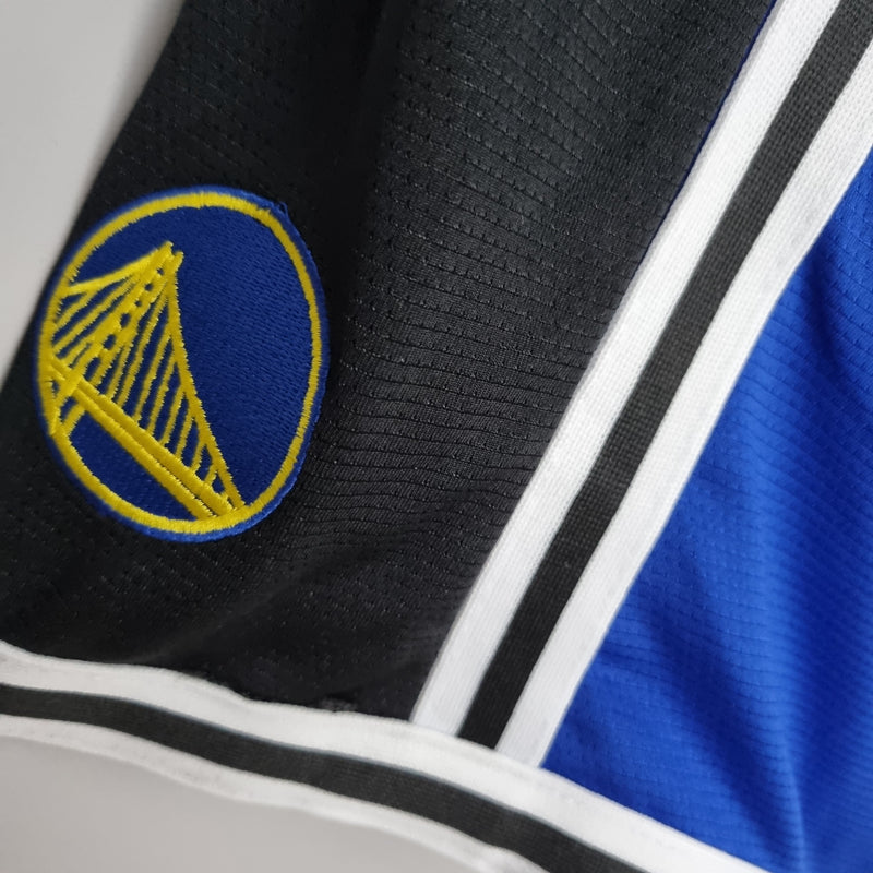 Shorts Golden State Warriors Blue Black NBA