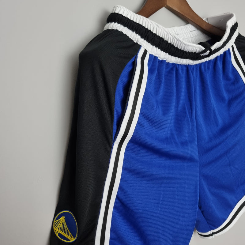 Shorts Golden State Warriors Blue Black NBA