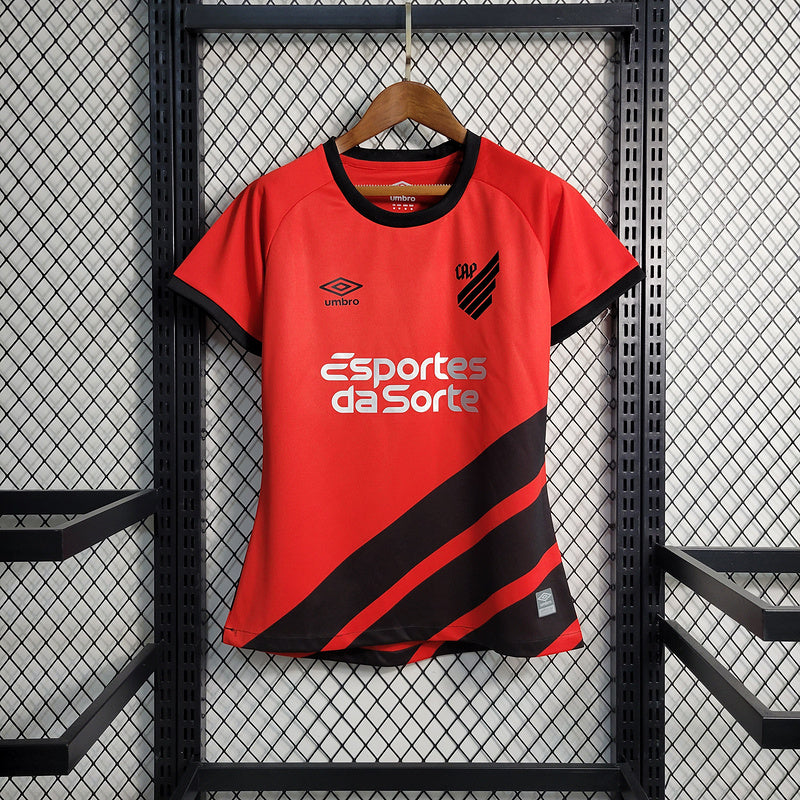 CAMISA FEMININA DO ATLETICO PARANAENSE 23/24 VERMELHO