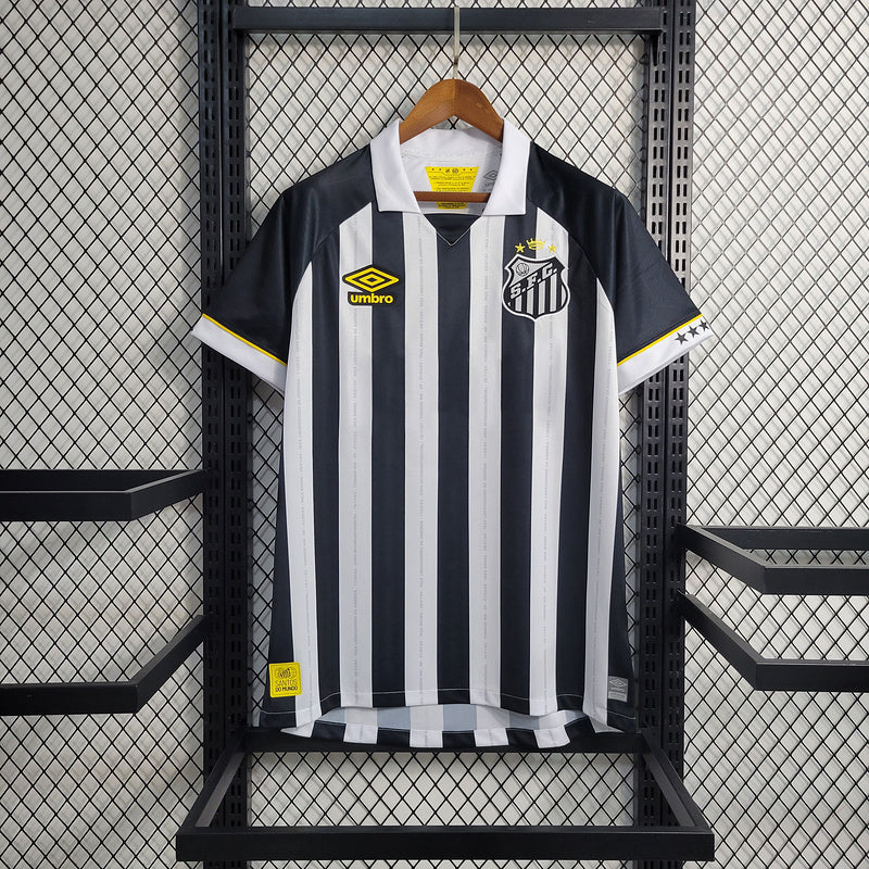 CAMISOLA DO SANTOS 23/24 BRANCO E PRETO