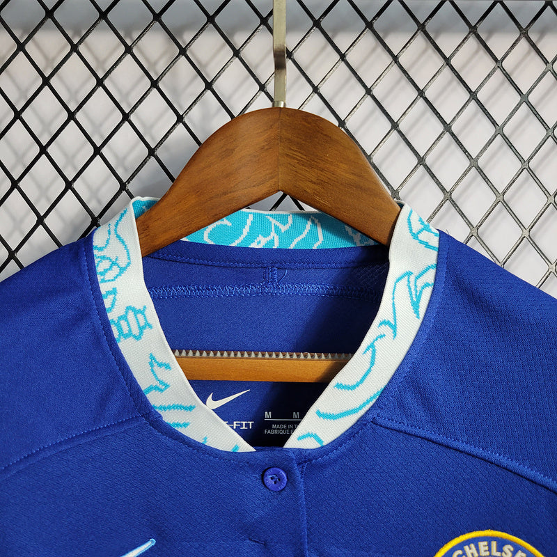 CAMISA FEMININA DO CHELSEA 23/24 AZUL TRADICIONAL