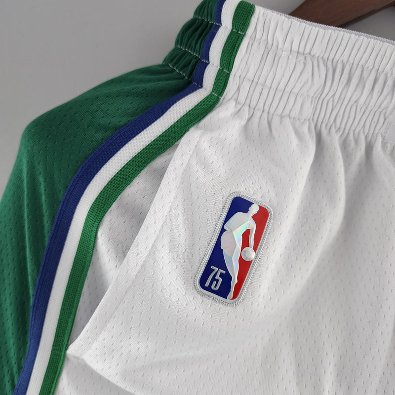 Shorts Dallas Mavericks Urban Edition White Green NBA