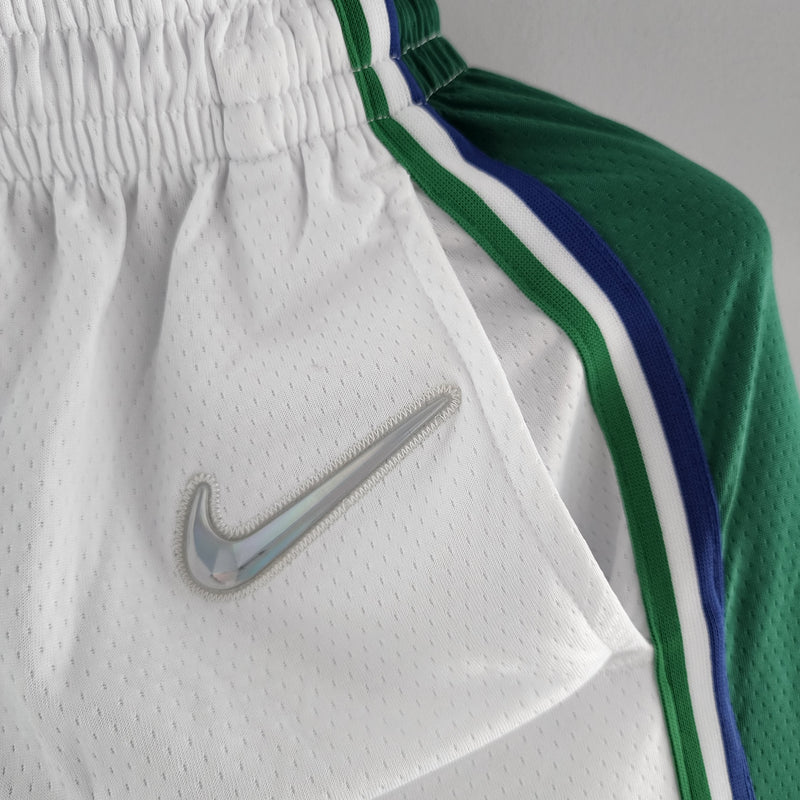 Shorts Dallas Mavericks Urban Edition White Green NBA