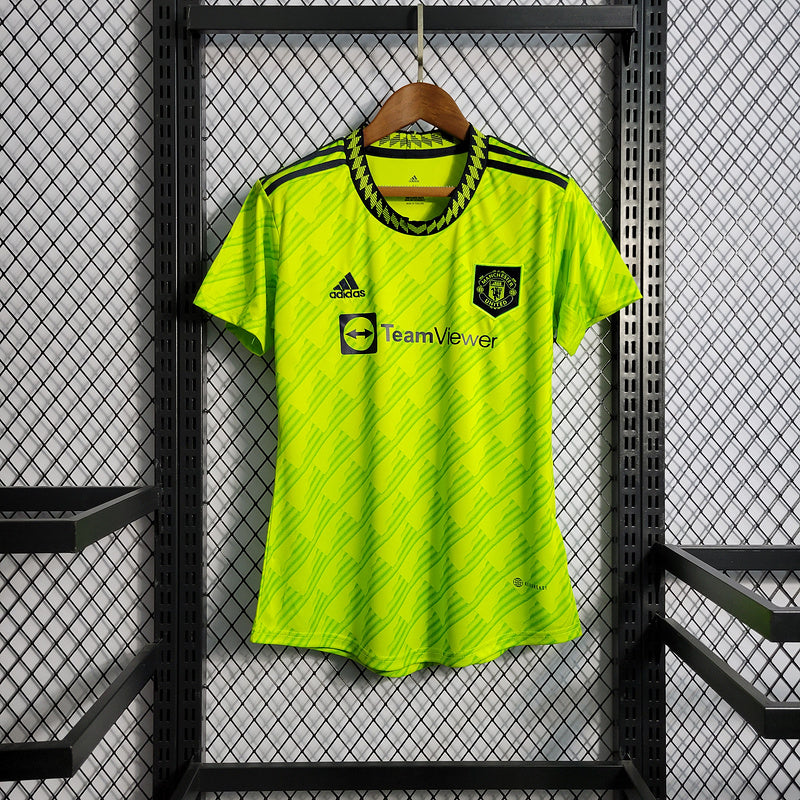 CAMISA FEMININA DO MANCHESTER UNITED 23/24 VERDE NEON