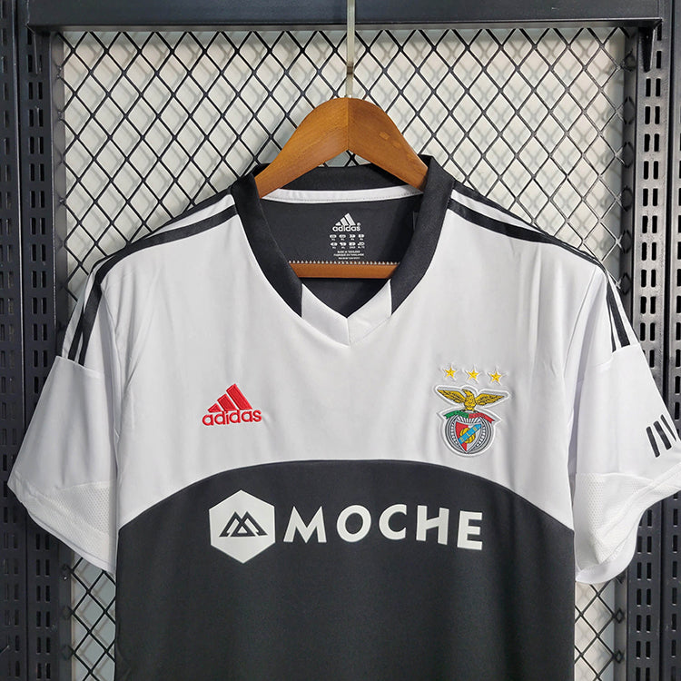 CAMISA RETRÔ DO BENFICA 13/14 BRANCO E PRETO