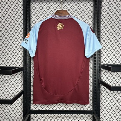 CAMISOLA DO ASTON VILLA 24/25 VERMELHO E AZUL