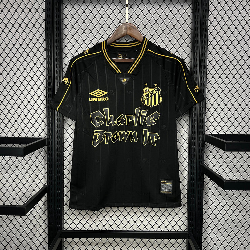 CAMISOLA DO SANTOS 24/25 PRETO EDIÇÃO CHARLIE BROWN JR