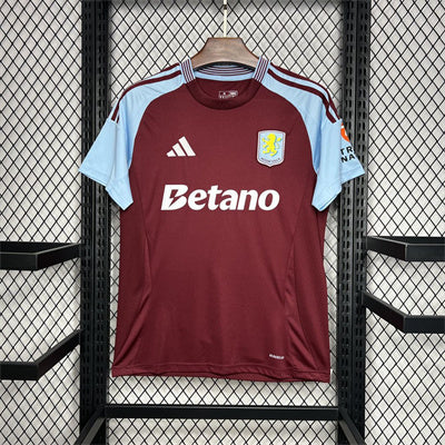 CAMISOLA DO ASTON VILLA 24/25 VERMELHO E AZUL