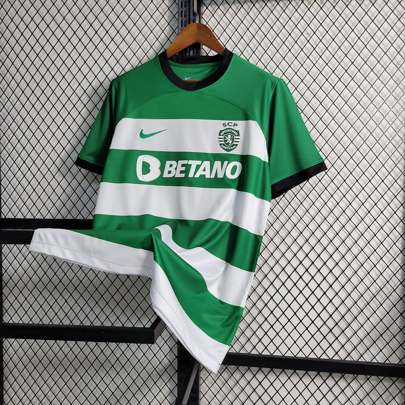 CAMISOLA DO SPORTING LISBOA 23/24 VERDE E BRANCO