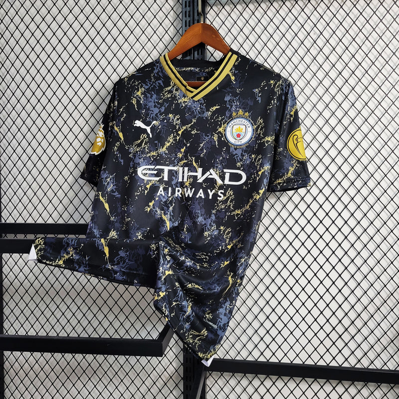 CAMISOLA DO MANCHESTER CITY 24/25 BLACK EDIÇÃO ESPECIAL