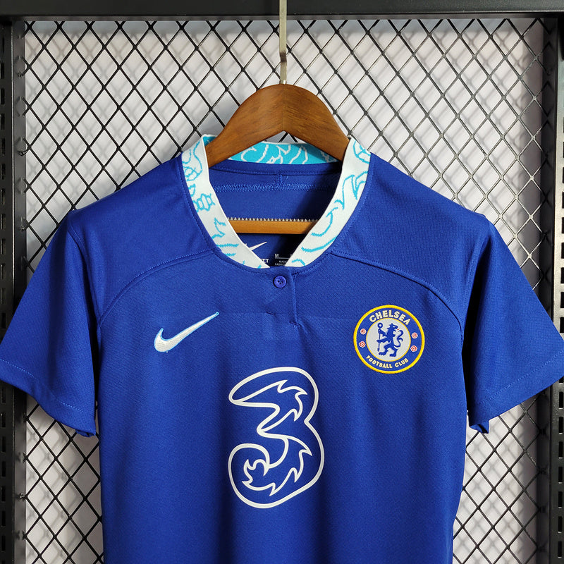 CAMISA FEMININA DO CHELSEA 23/24 AZUL TRADICIONAL