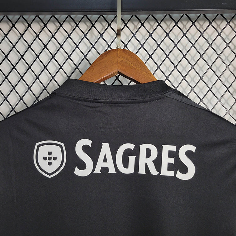 CAMISA RETRÔ DO BENFICA 13/14 BRANCO E PRETO