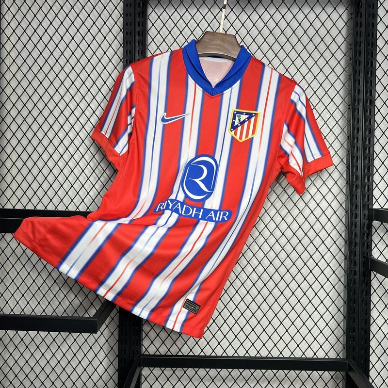 CAMISOLA DO ATLETICO DE MADRID 24/25 VERMELHO E BRANCO