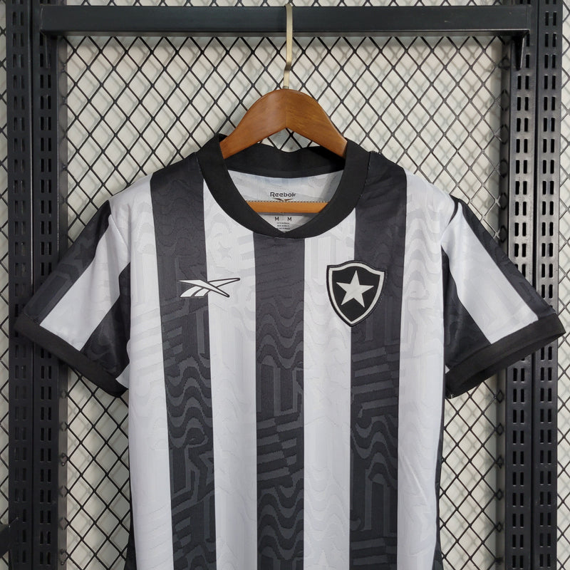 CAMISA FEMININA DO BOTAFOGO 23/24 BRANCO E PRETO