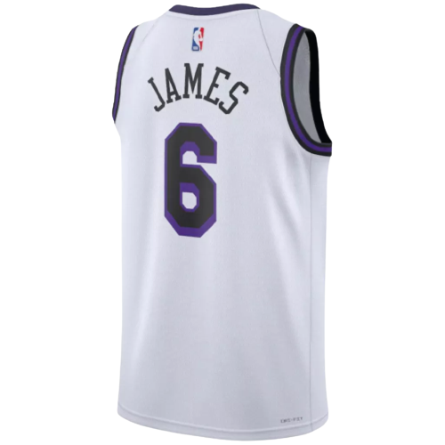 Regata Los Angeles Lakers- LeBron James 2022/23 City Edition - Branca