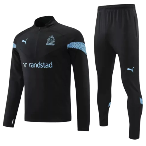 Conjunto de Treino Olympique de Marseille - Masculino - Preto